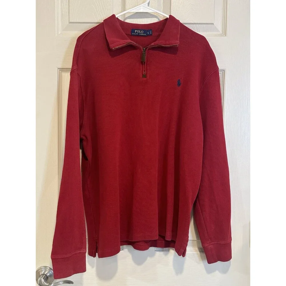 Ralph Lauren Polo Red Long Sleeeve Size L